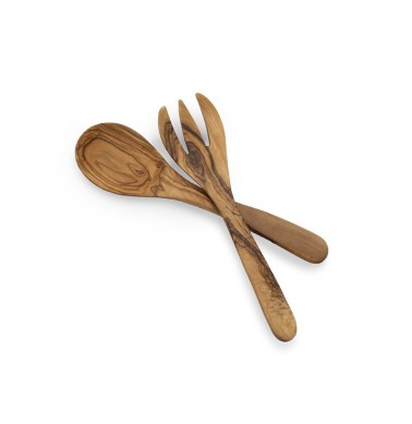 Olive wood Salad Servers Large