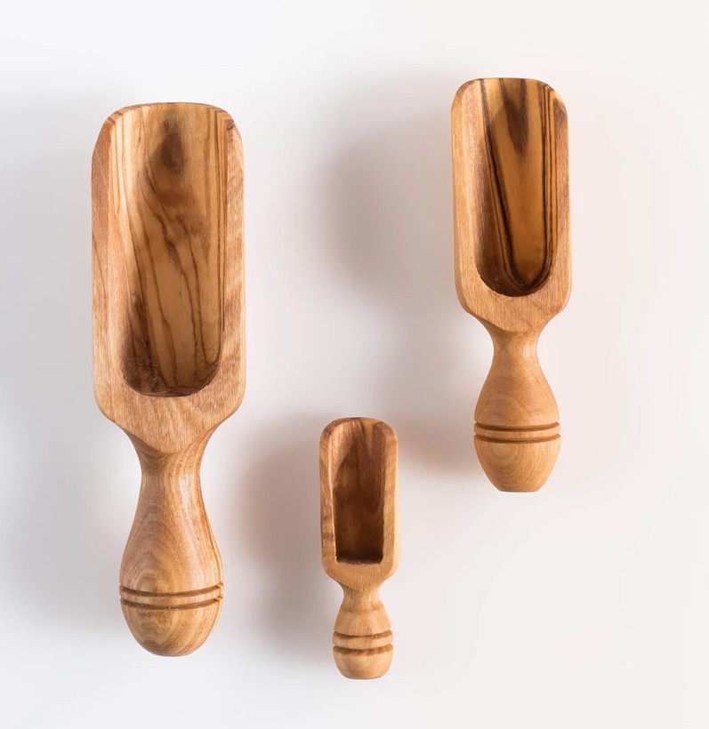 Olive wood Scoop Small - Scoop MM - Scoop GM